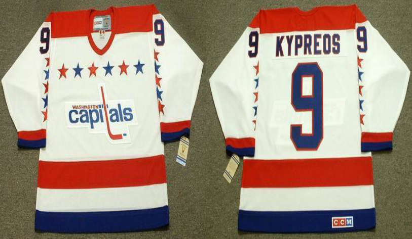 2019 Men Washington Capitals #9 Kypreos white CCM NHL jerseys->washington capitals->NHL Jersey